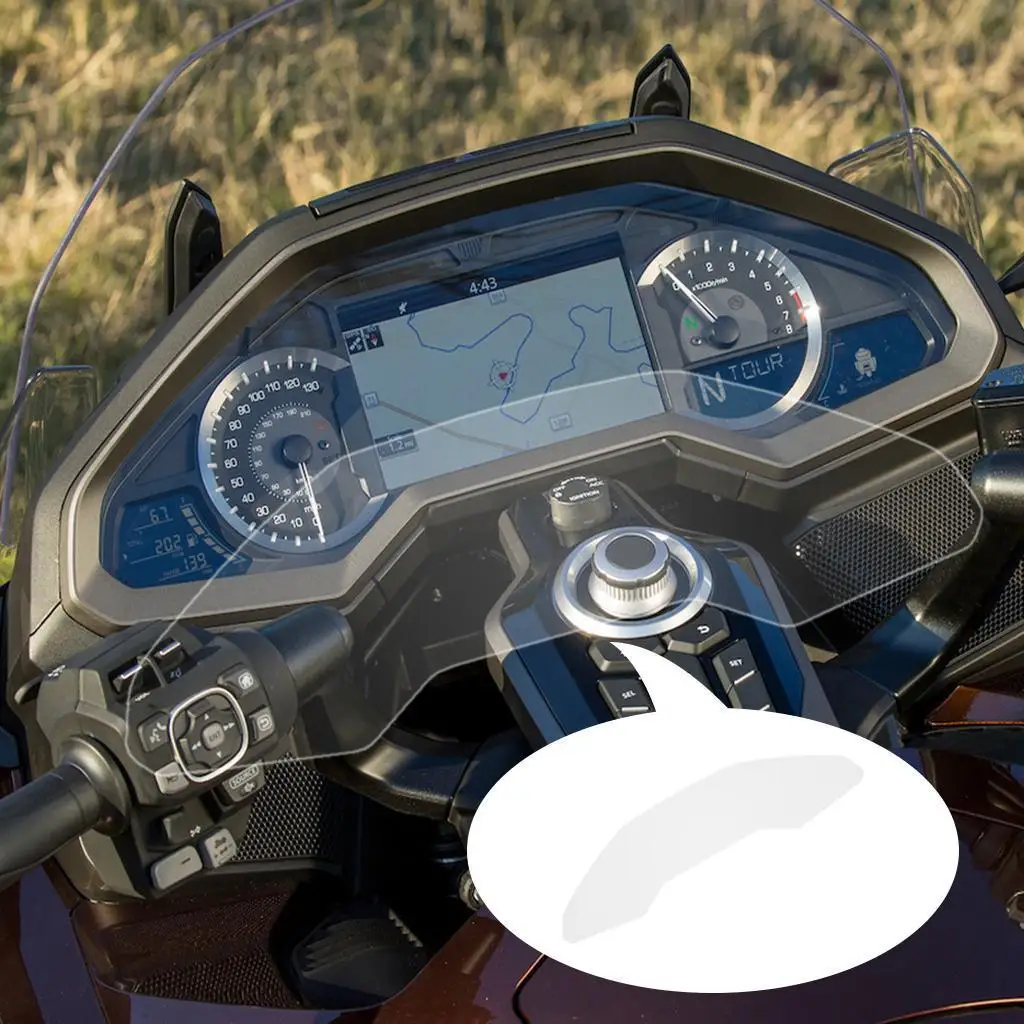 Dashboard Cluster Protective Film High Transparency Scratch Guard for Honda Goldwing GL 1800 2018-2020