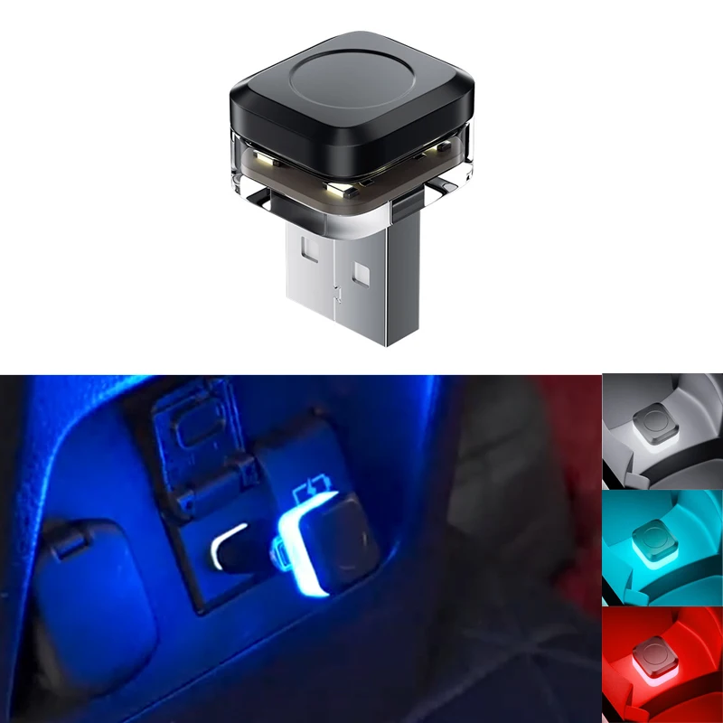 Car Interior LED Ambient Light USB Universal Auto Reading Lamp Atmosphere Signal Decorations Car Interior Accessories Glow Strip