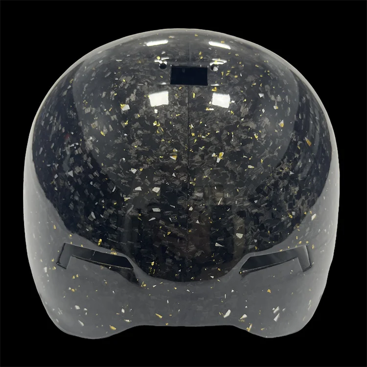 Casco da ciclismo regolabile in fibra di carbonio, colore e logo personalizzabili, equipaggiamento leggero e sicuro per bambini, ragazzi e adulti.