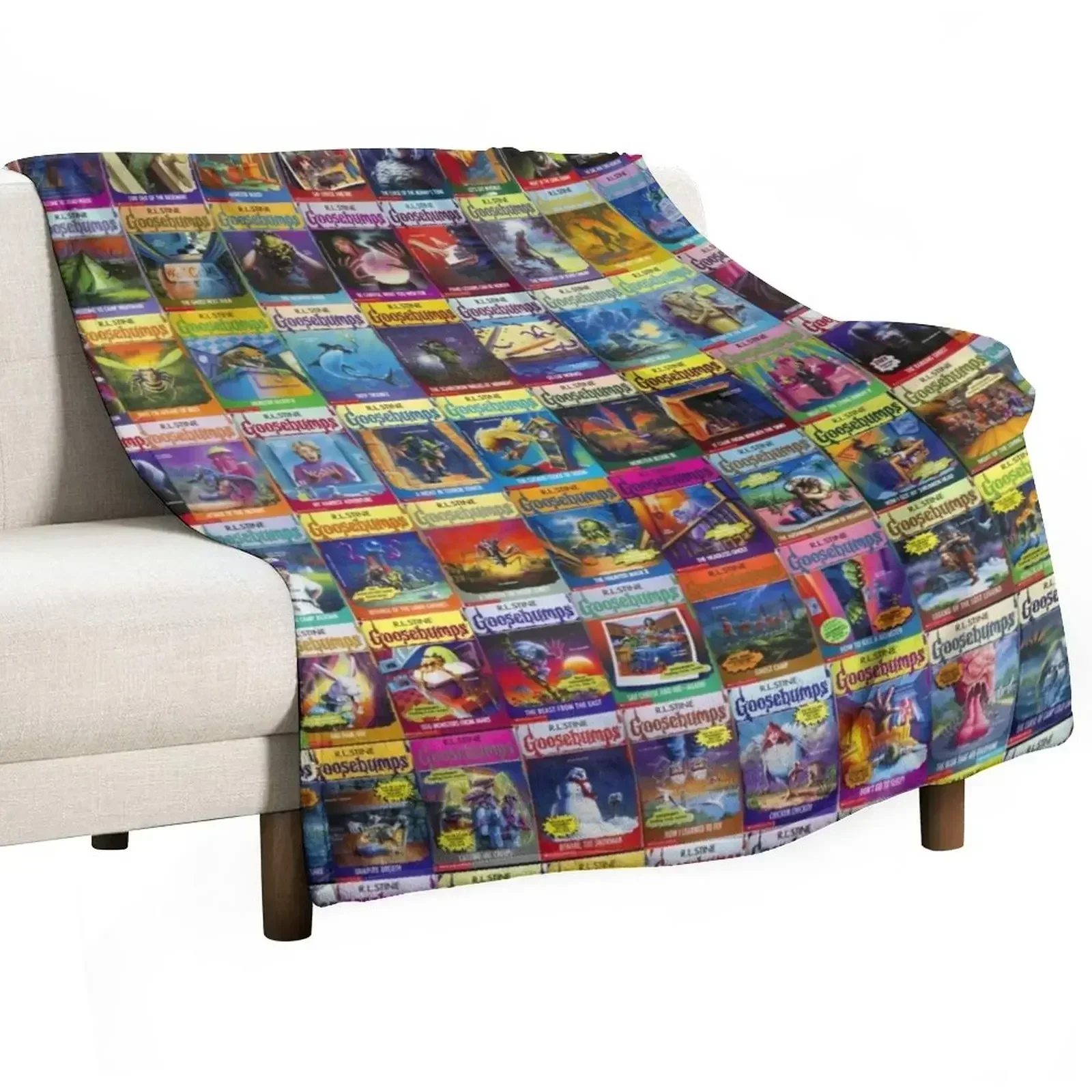 Goosebumps Masterpiece Throw Blanket Anti Shedding Soft Fuzzy Blanket for Home