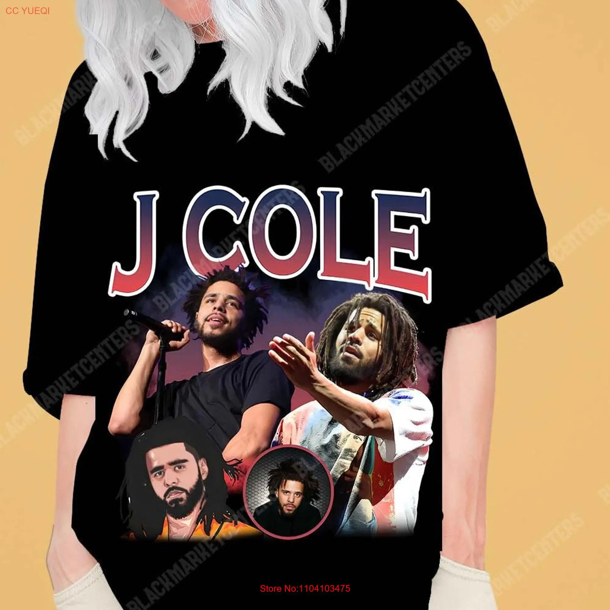 Vintage J Cole Dreamville Hip Hop Rap T shirt For Fan Oversized hoodie sweat hd design quality long or short sleeves