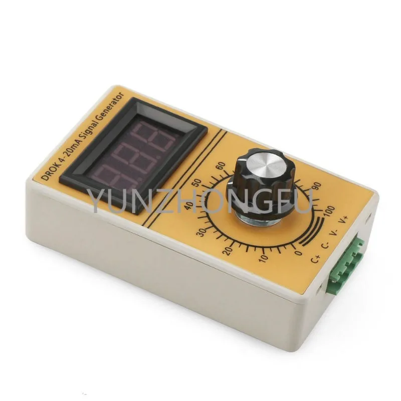 Digital Analog Generator + 12V Power Supply 4-20mA Signal Generator Adjustable Constant Current Source