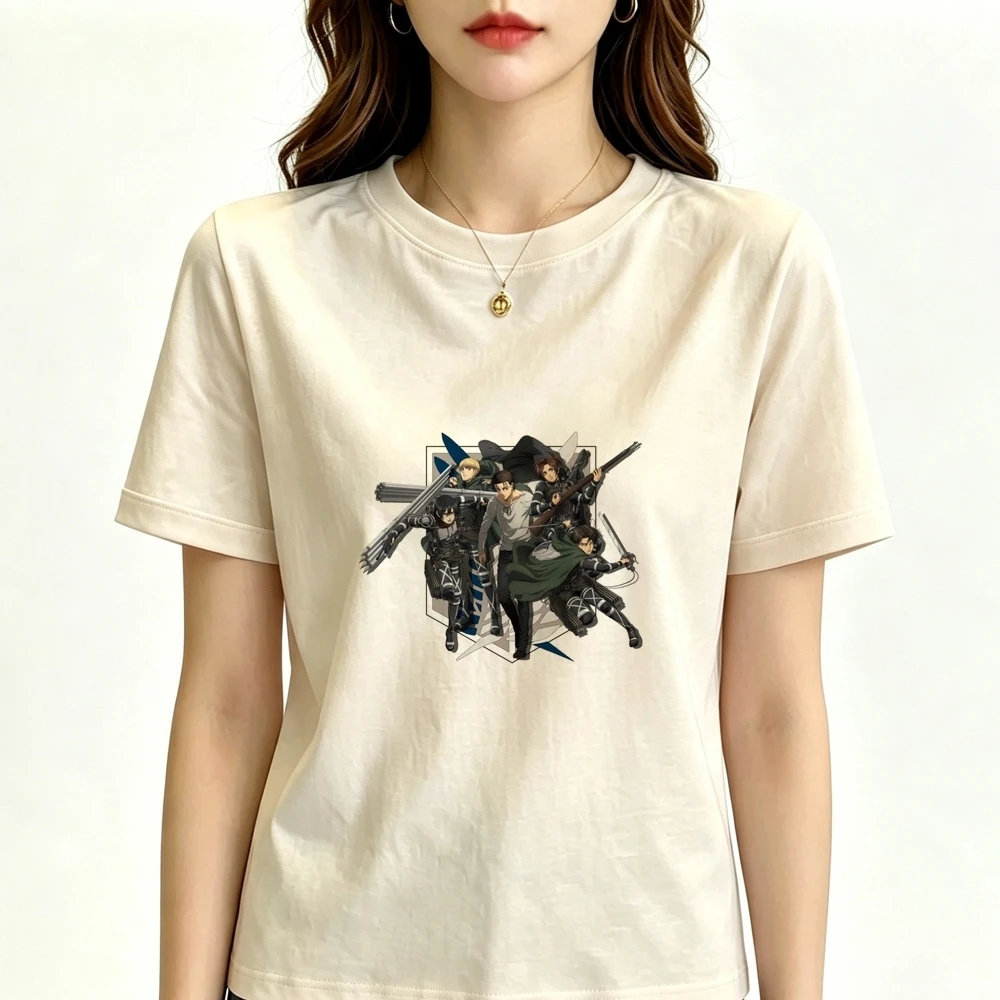 Ataque a Los Titanes t shirt femme gyaru japanese grunge shirt gothic cute Retro