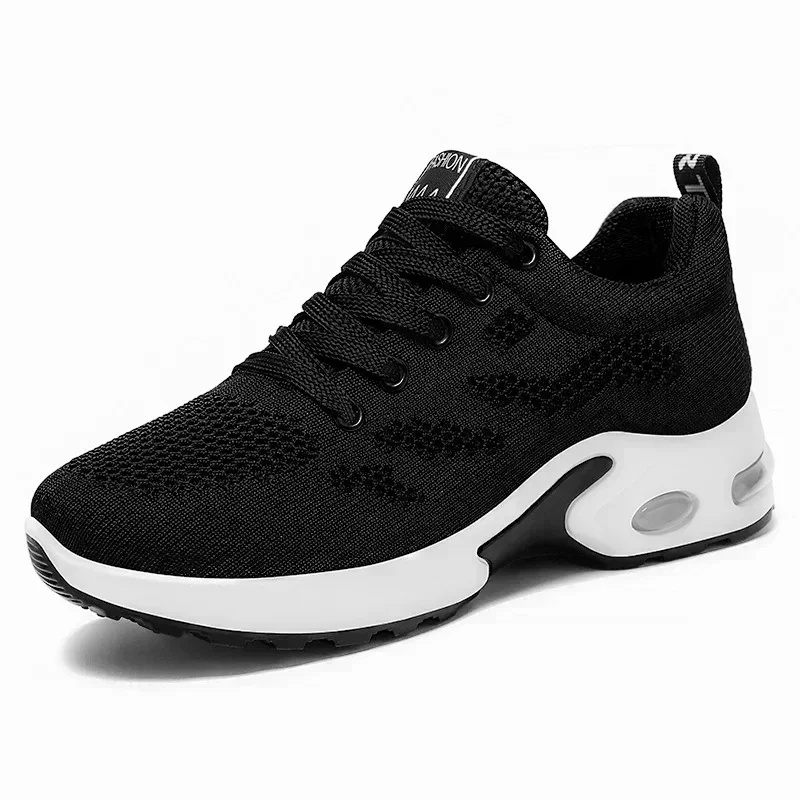 Zapatillas de correr cómodas y suaves para mujer, zapatos deportivos de malla transpirable, suela suave, a la moda, primavera y otoño, novedad