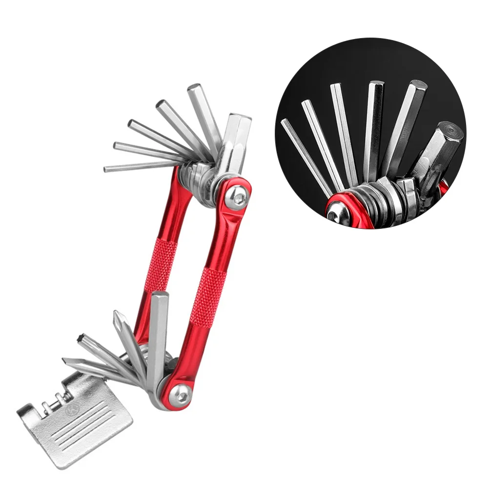

1pc Bicycle Tools Mountain Road Folding Bike Repair Kit Portable Chain Tool Chrome Vanadium Steel Outdoor Maintenance