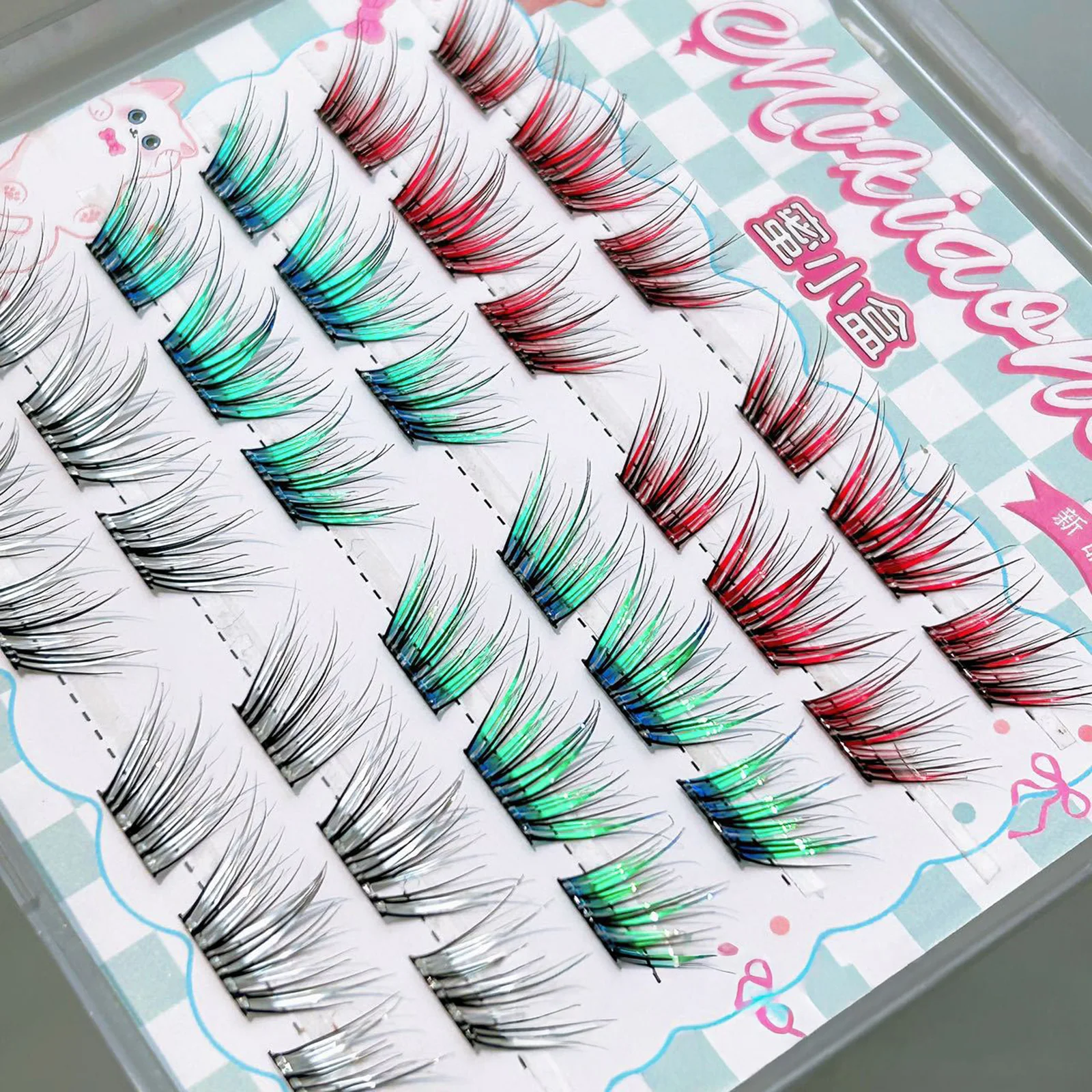 コスプレつけまつげ グラデーションカラー 11-13mm ミ - Eyelash Extension No 11 のレビューと価格