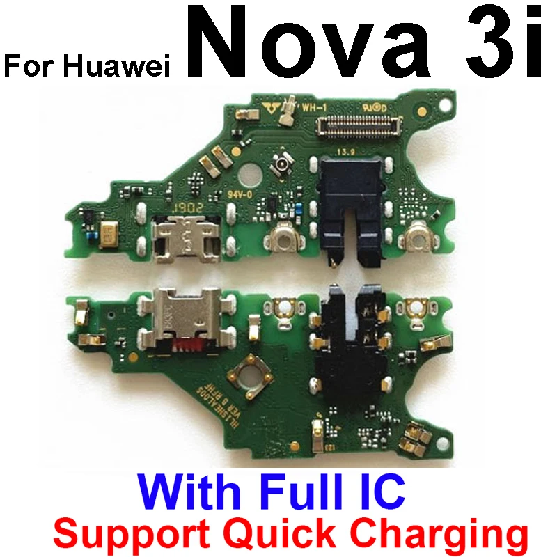 USB Charger Board For Huawei Nova 2 Plus 2I 2S 3 3i 3e USB Charging Port Board USB Board Connector Dock Replacement