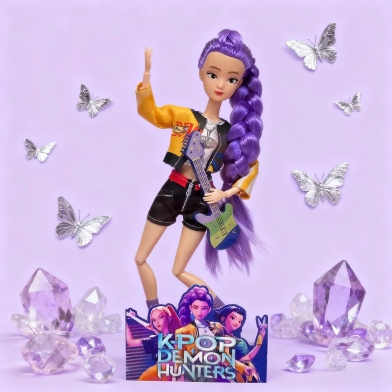 2025 شعبية الكرتون شيطان الصيادين K-pop الشكل شخصيات دمية لعبة رومي ميرا زوي تصميم مثالي دمية لعبة للهدايا الخاصة