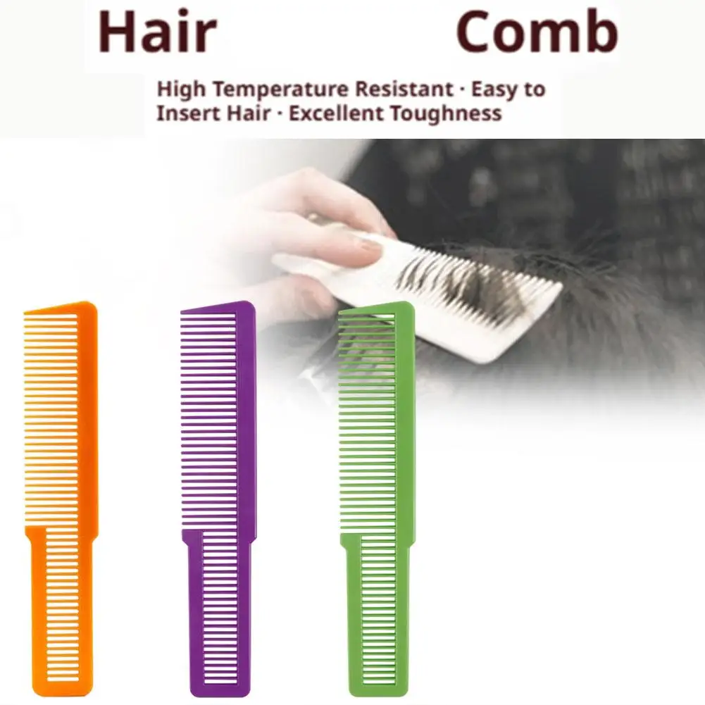 

Professional Hairdressing Comb Anti Static Ultra Thin Plastic Barber Salon Use Dual Purpose Hair Styling Smooth Hair Brush Tool