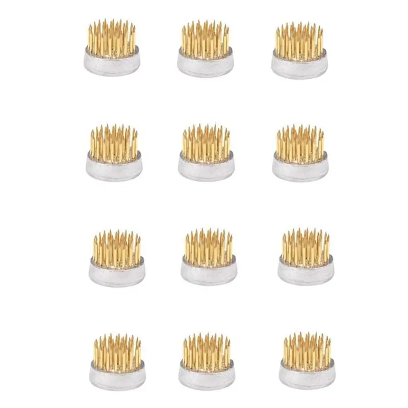 

ABLQ Flower Frogs For Arrangements Holder Flower Frog Brass Pin Frog For Classroom Teaching, Home, Office (0.9 Inch 12 Pcs) Dura