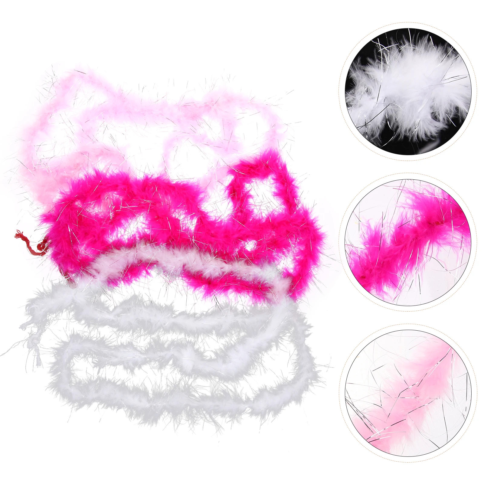 

Strips Plume Boa Trim Dress up Accessories Craft Party Decorative Pops Costume Pink White Rose Red Turkey Plumes Strips
