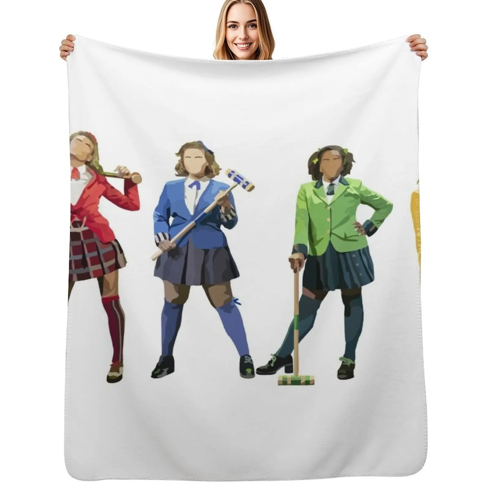 heathers (west end) Throw Blanket Soft Comfort Blanket for Reading Watching TV