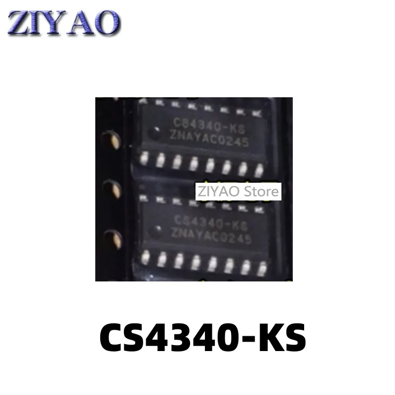 5PCS CS4340 CS4340-KS CS4340-KSZ SOP-16 Digital to Analog Converter Chip