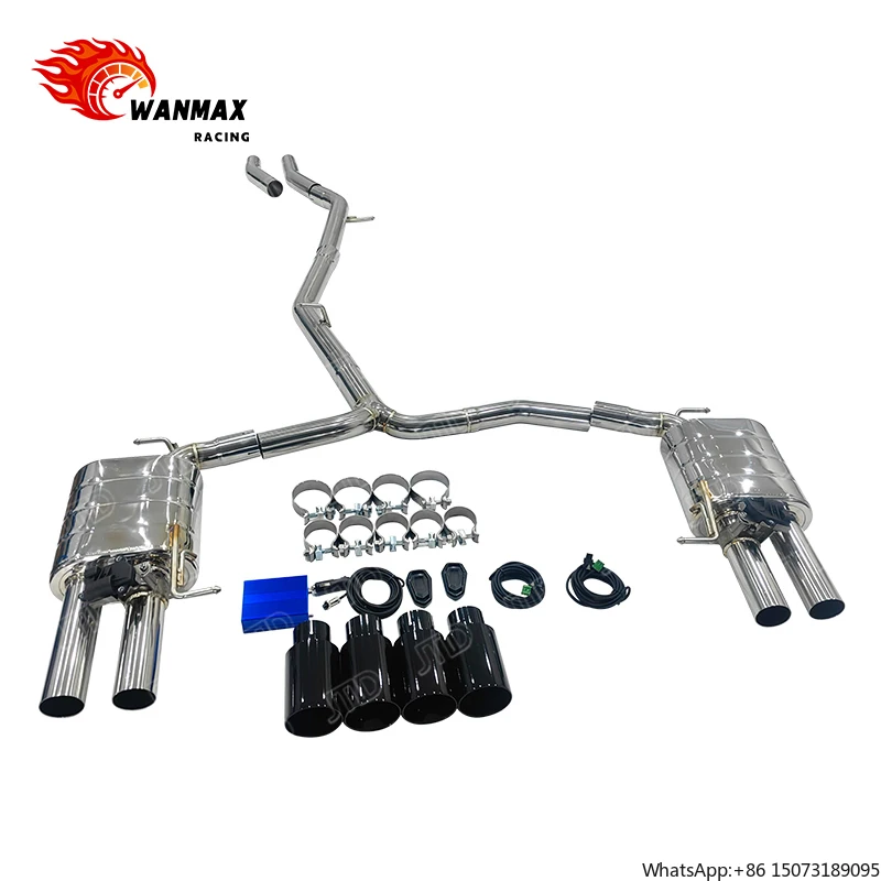 

Catback Exhaust System Stainless Steel Tip Electric Valves for 2021 A6 C8 2.0T Quattro 4