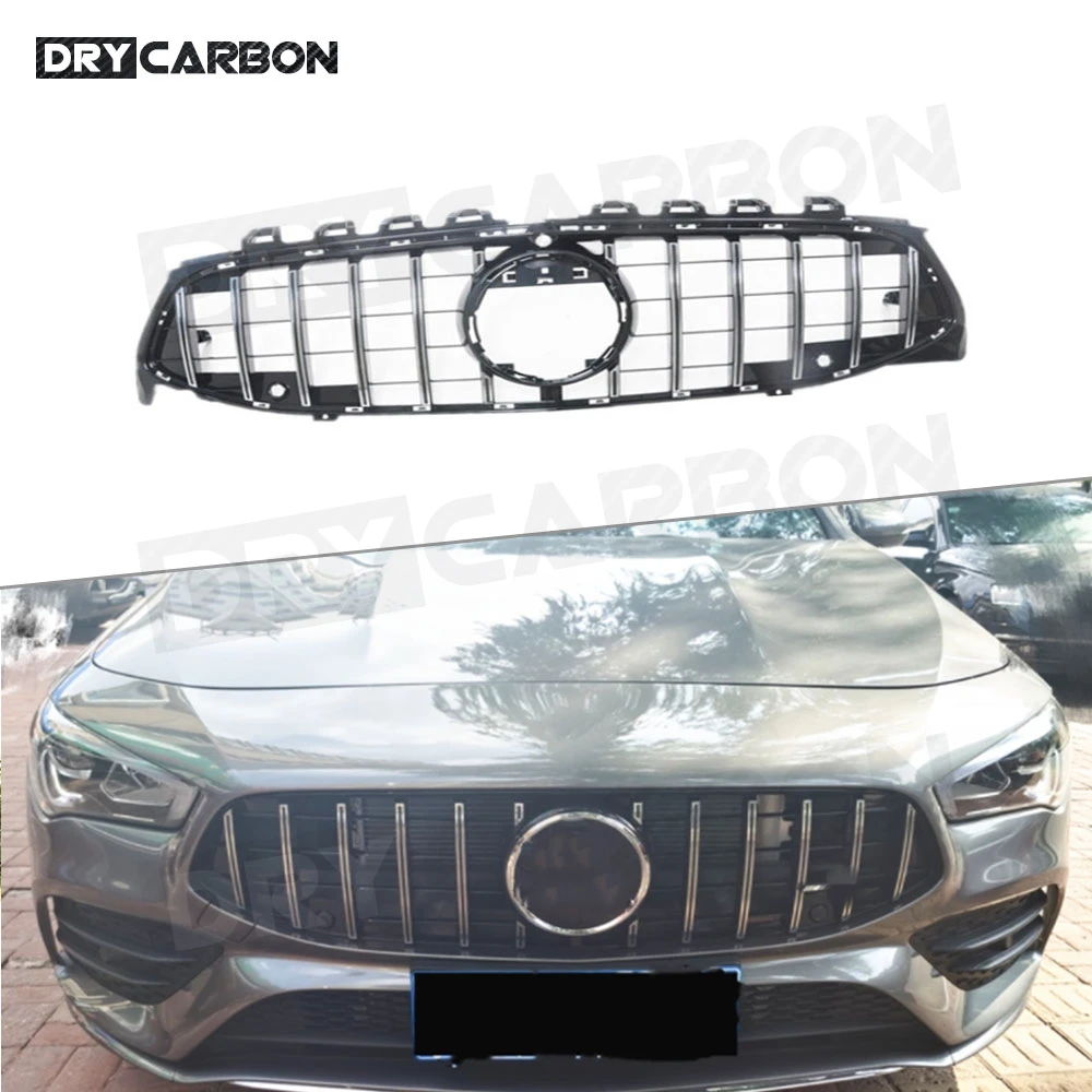 ABS Grill Bar Front Bumper Grille Grill For Mercedes for Mercedes Benz W118 C118  CLA180 CLA200 CLA250 CLA45 AMG 2020 2021 Car