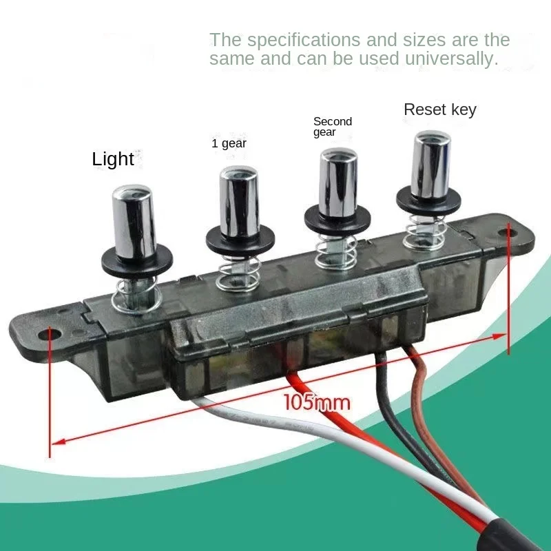 Suitable for range hoods 4-button pushbutton switches