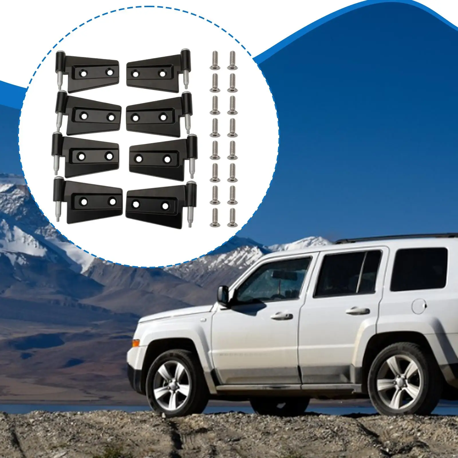 

Door Hinge Compatible 55395384AF Accessories Sturdy for Wrangler Wrangler JK Vehicle Spare Parts Professional Stylish