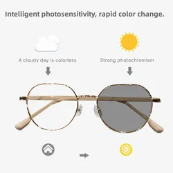 2023 NEW Design Photochromic Glasses Men Women Luxury Anti Blue Light Eyeglasses Anti UV Eye Protection Unisex Goggle Eyewear