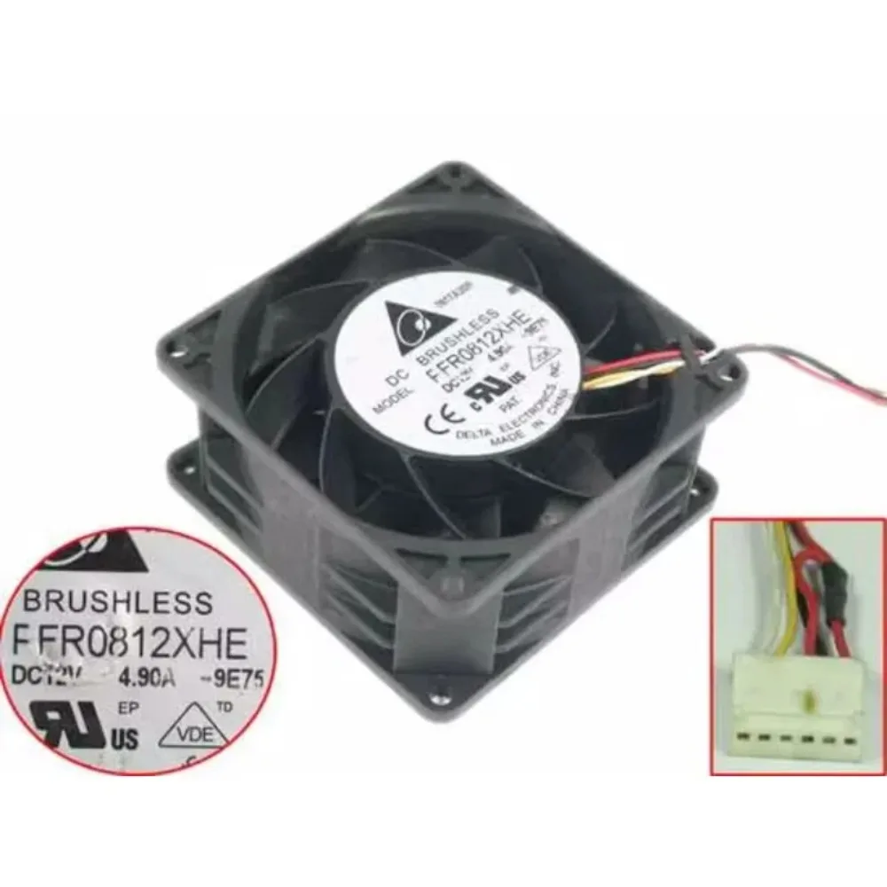 

Вентилятор охлаждения Delta Electronics PFR0812XHE 9E75 DC 12V 4.90A 80x80x38мм, 4-проводной