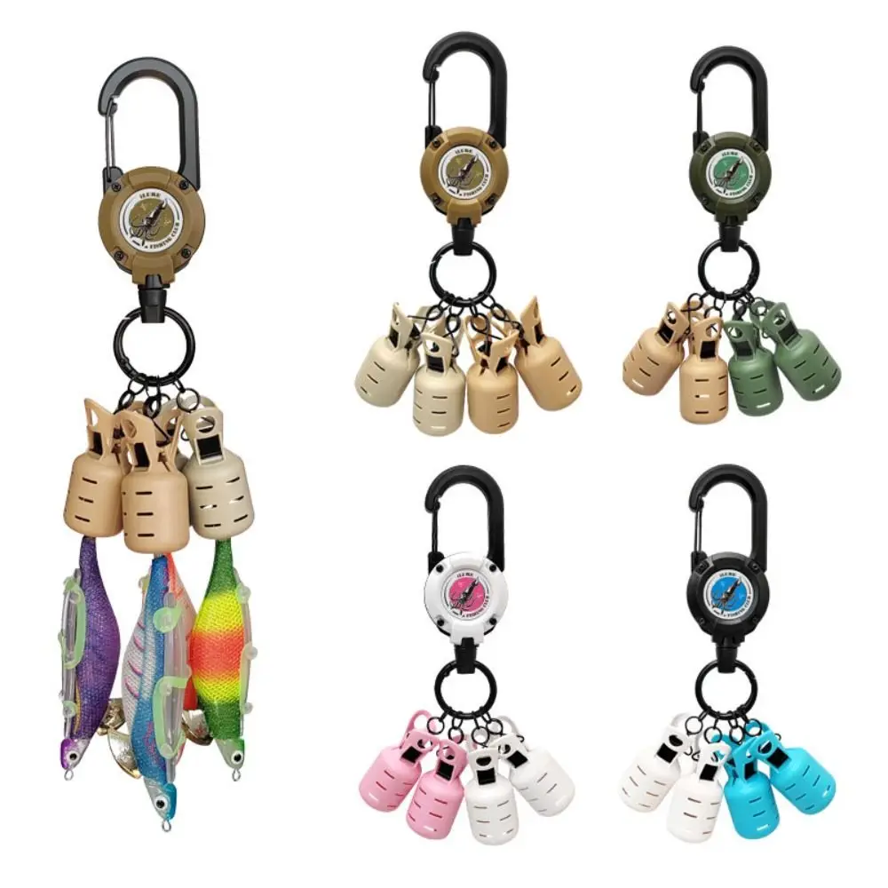 Protecteur de couverture de crochet Egi en forme précieuse, protecteur d'appât de gabarit de calmar, rétractable, multifonctionnel, 4 pièces, ensemble