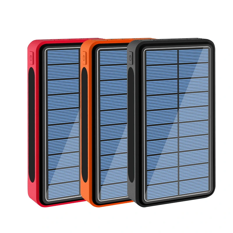 50000mAh Solar Power Bank Four USB Port Fast Charging Portable Solar Charger for iPhone X Samsung Xiaomi Powerbank Spare Battery