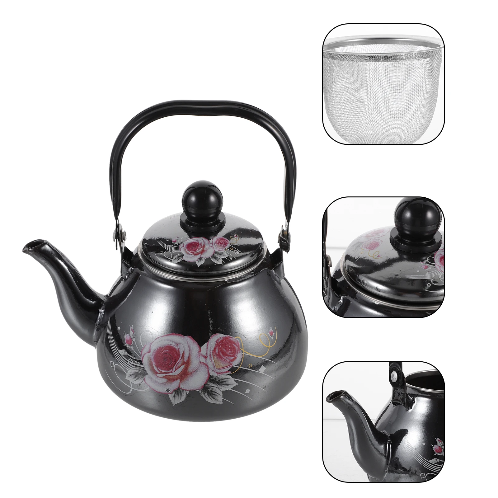 

Enamel Tea Kettle Retro Stovetop Unique Teapots Japanese-style Vintage Enameled Coffee