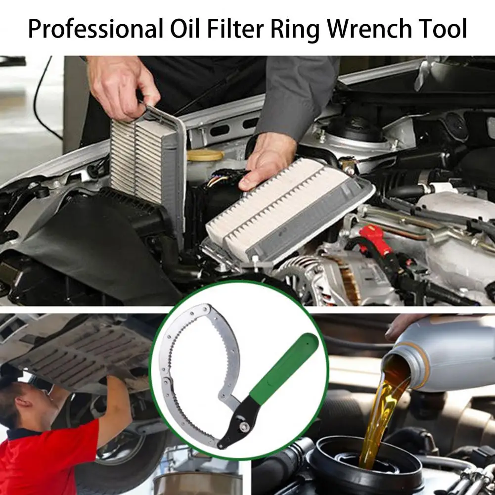 Oil Filter Ring Opener Disassembly Tool Steel Oil Filter Puller Ring Spanner Tool Car Maintenance Tools