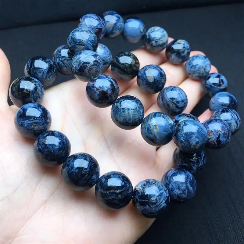 12MM Natural Peter Stone Bracelet Charms Handmade Fortune Energy Bangle Mineral Woman Amulet Jewelry Gift 4MM