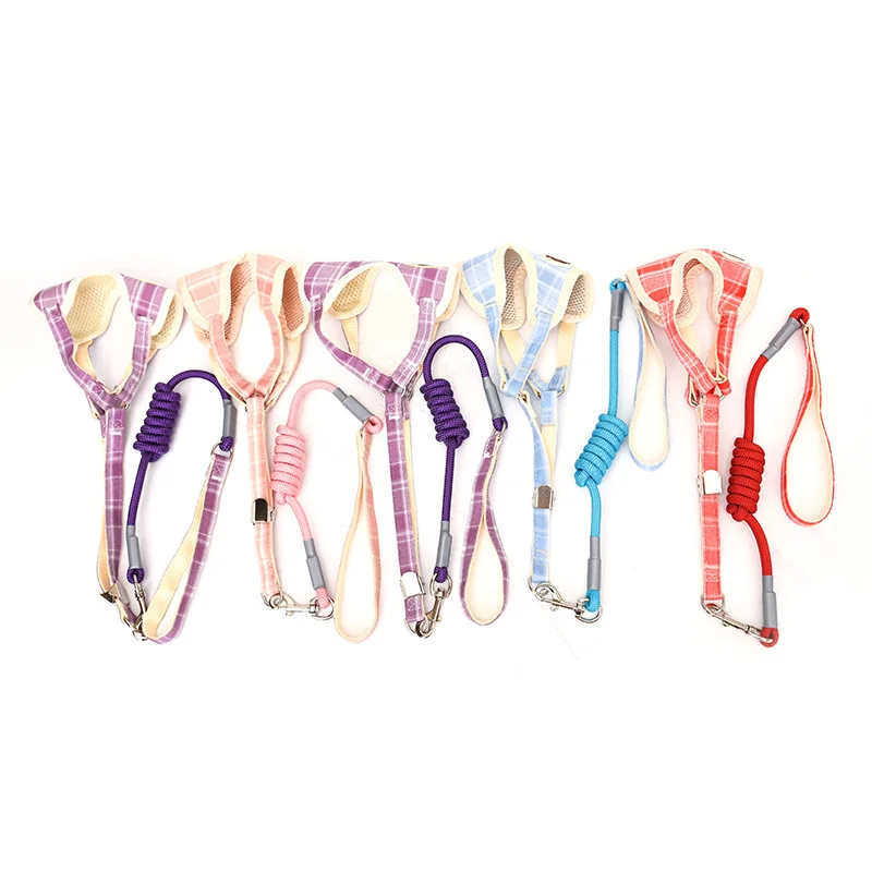 

Collar No-Pull Adjustable Puppy Durable Harness Leash Walking Dog Harness Clip Anti-Escape Pet Reflective Waterproof Lightweight