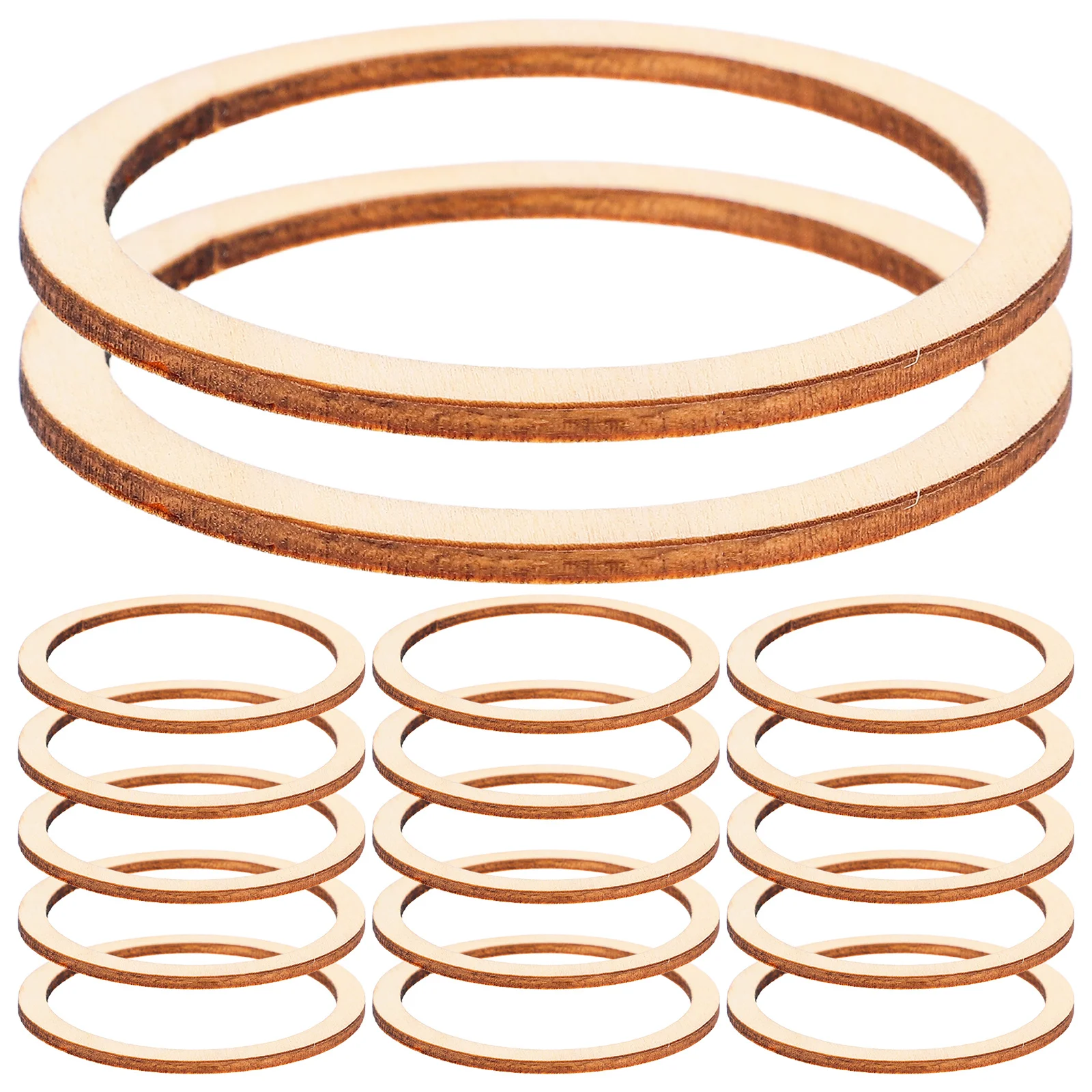 

50pcs Wooden Slice Craft Accessories 6Cm Natural Circle Wood Chips For Diy Scrapbooking Wall Hanging Christmas Ornament Decor