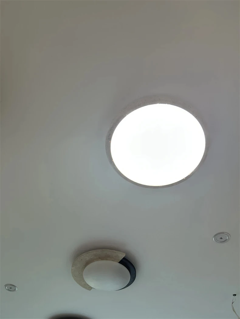 Plafonnier Led en pierre Simple et moderne, monté en Surface, pour salon, salle à manger, chambre à coucher, cuisine