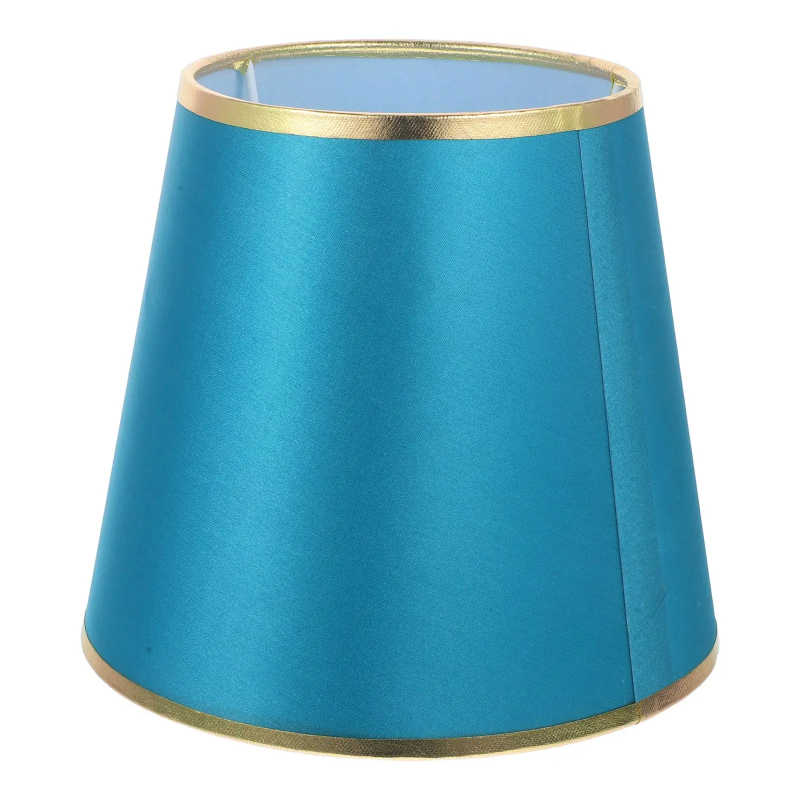 

E27 Lamp Shade 19CM Dark Green Gold Fabric Table Cover Replacement Bedside Lighting Shades for Desk Small House Decor