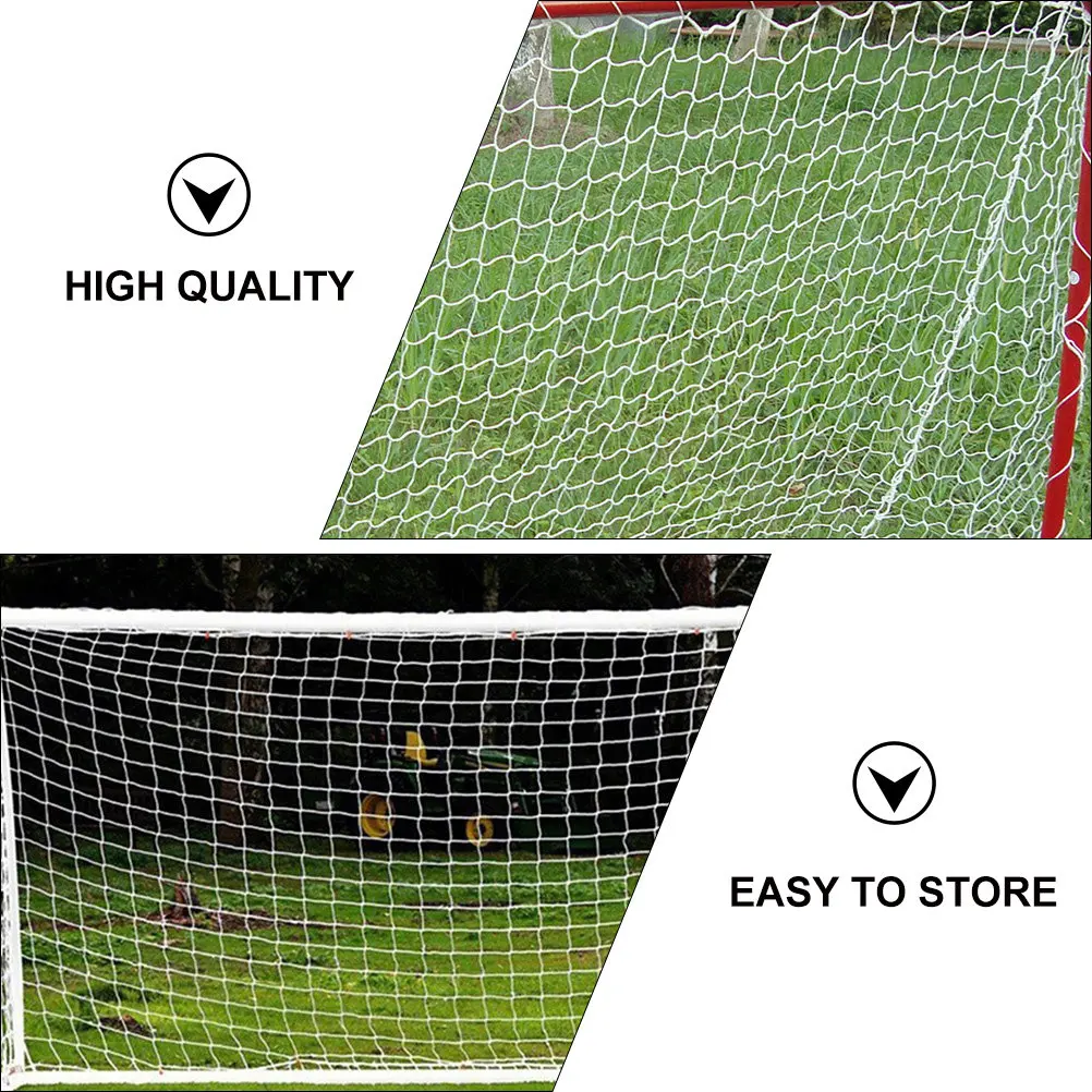 1Pcs Soccer Net Premium Heavy Duty Football Goal Net for Children Family Games Beach Wedding Graduation Light Easy Carry Storage