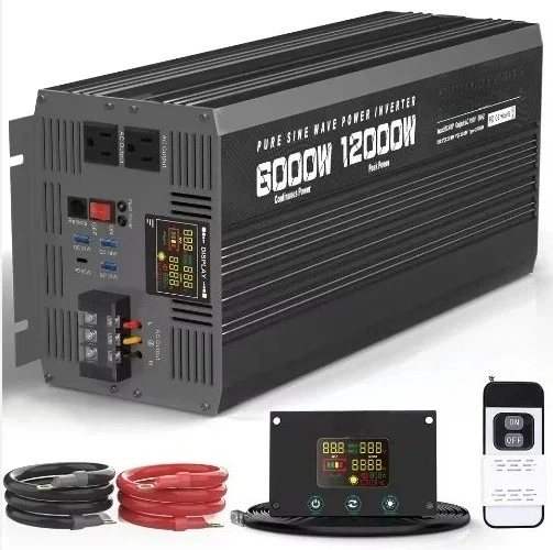 Frequency 12V 220V 5000W Inversor DC to AC Modified Sine Wave Inverter Peak Power 10000 Watt Off Grid Power Inverter