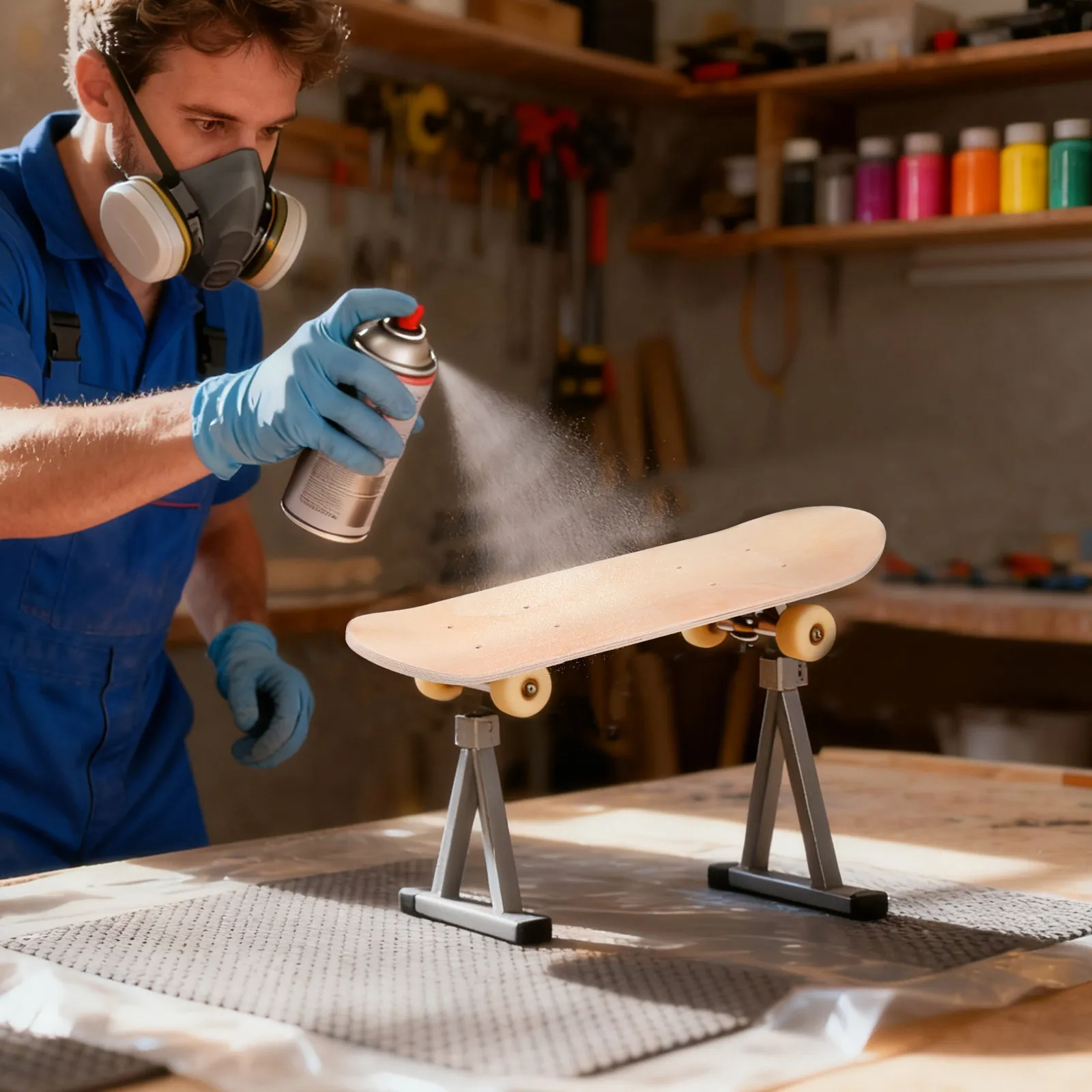Blank Skateboard Deck Unfinished Wood Board for DIY Painting Graffiti Custom Art Beginners Kids Teens