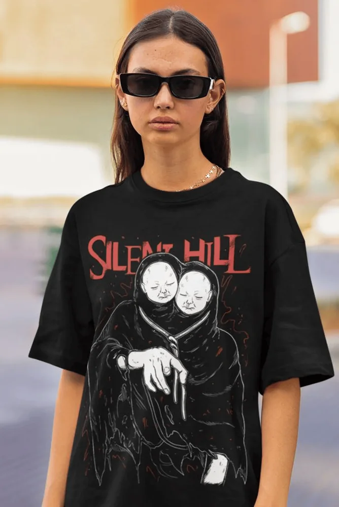 Twins Silent Hill T-shirt Team Silent Remake Pyramid Head James Maria Gift Shirt