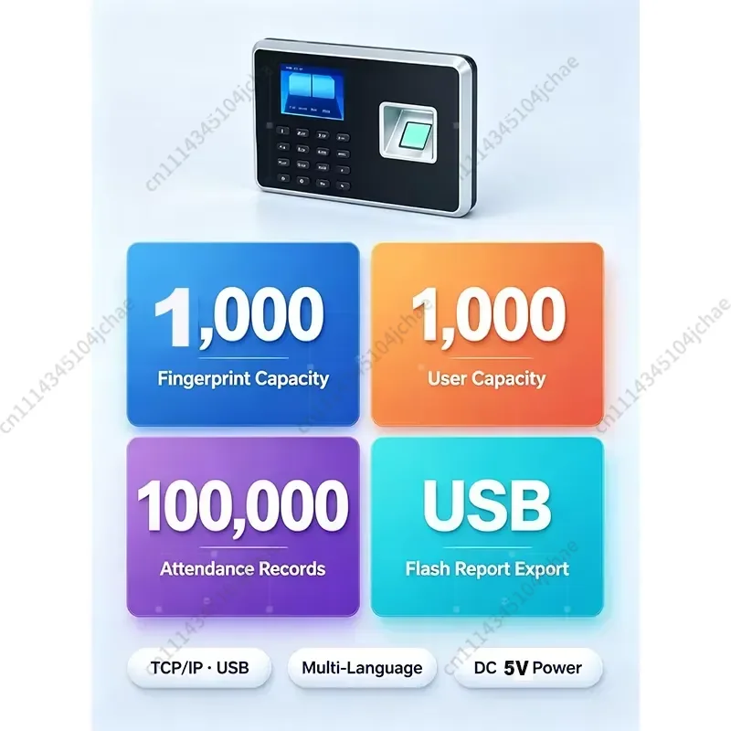 EE for Backup Battery Powered RFID Fingerprint Time Tracking Attendance Terminal Model A2 OEM ODM