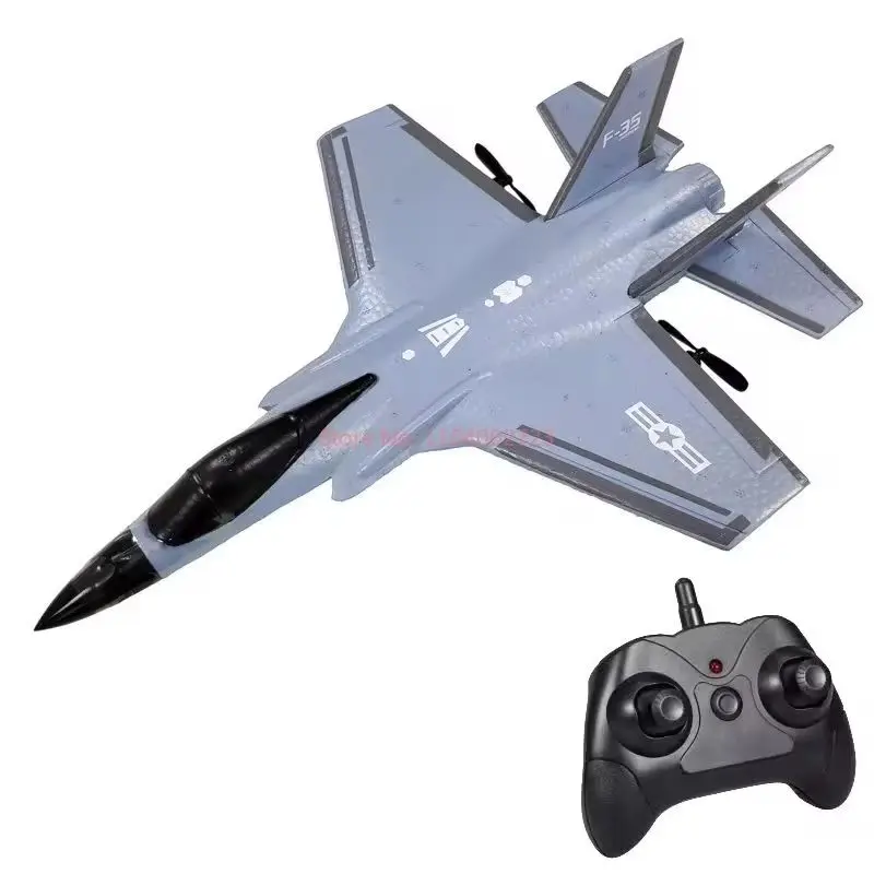 Avião rc avião rc fx635 planador de controle remoto f35 espuma lutador modelo elétrico das crianças brinquedo asa fixa lutador