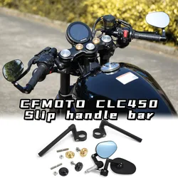 Adjustable CNC Aluminum Detached Split Clip-on Handlebar Mirror and Upper Yoke Customized For CFMOTO CLC450