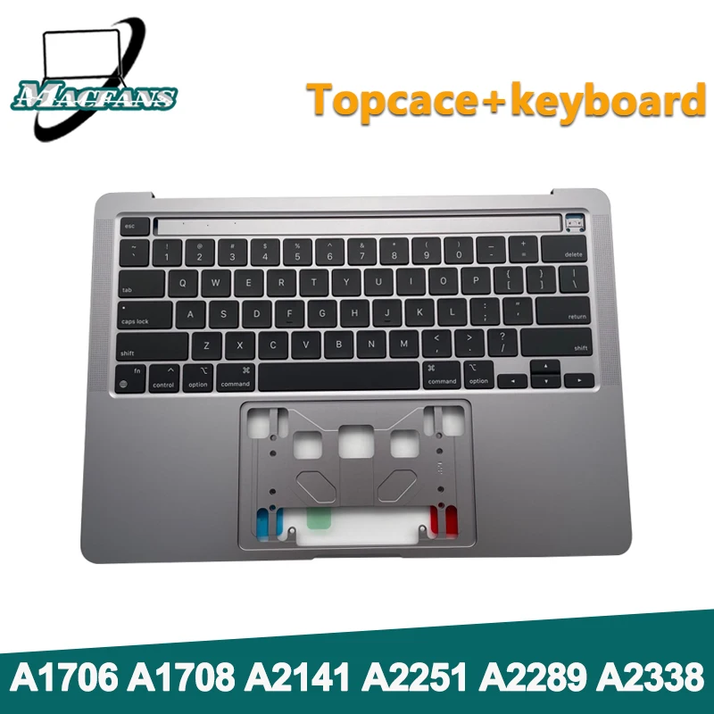 

Laptop A1706 A1708 Topcase for Macbook Pro 13" 16" A2179 A2141 A2251 A2289 A2338 Top Case US UK Keyboard Silver Grey 2016-2020