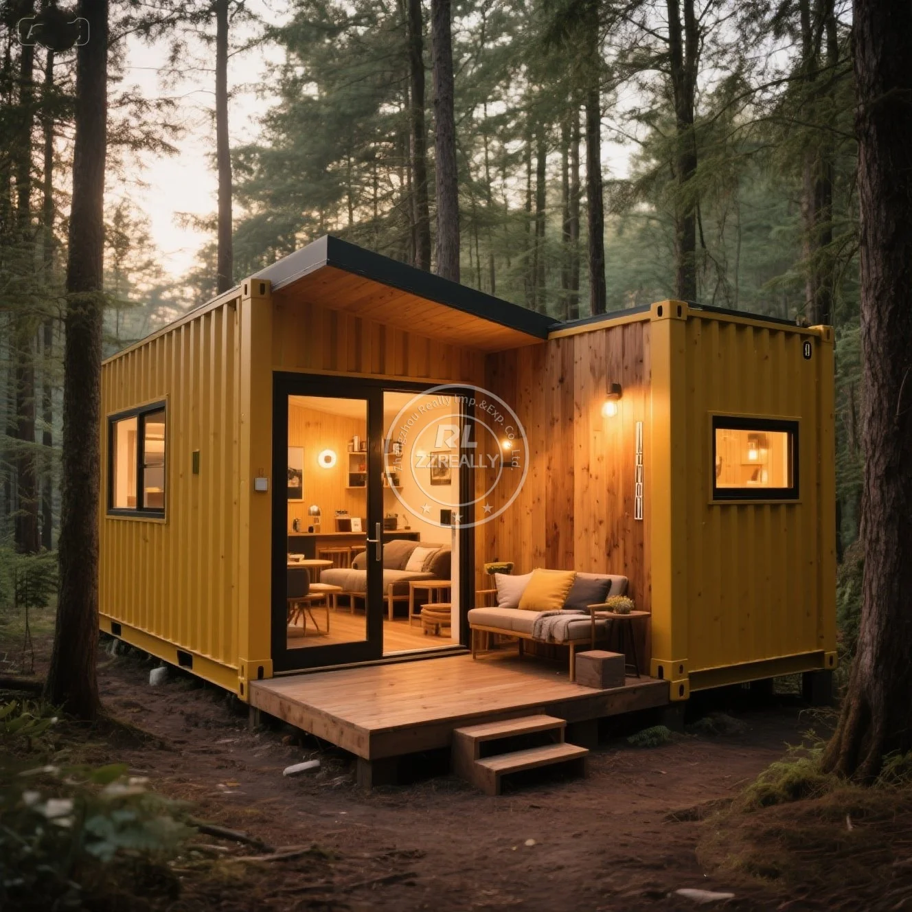 NEW Prefab Quick Assembly Sunny House Prefabricated Container Frame Assembly House Sun Glassy Easy Handy Room