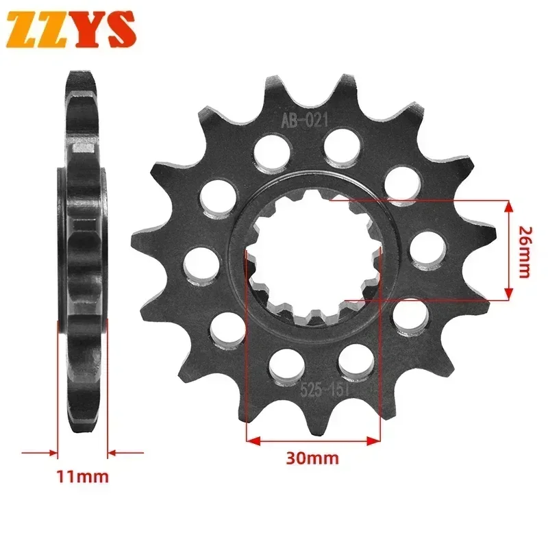 

525 15T 15 Tooth Front Sprocket Gear Staring Wheel Cam For Yamaha MT-07 ABS MTN690A 2014-2022 2021 20 MT07 MT 07 MTN690 MTN 690