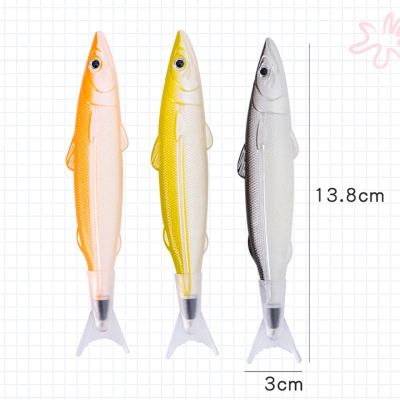 Simulated Cute Salted Fish Black Gel Pen 0.5mm Fashion Creative Funny Gel Pen Student School Office Stationery Supplies