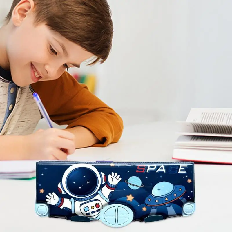 Пенал двусторонний большого объема для начальной школы