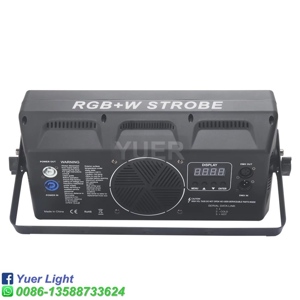 250W Strobe Light 8+8 segments RGB +White Wall Wash Lights Horse Racing Effect Flash High Brightness DMX512 DJ Wedding Xmas Bar