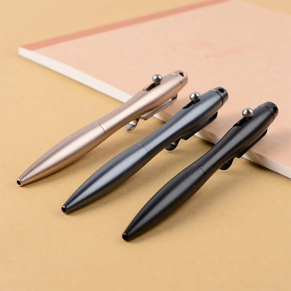 Praktische Vaste Aluminium Gelinktpen Retro Bolt Action Schrijfgereedschap School Kantoorbenodigdheden