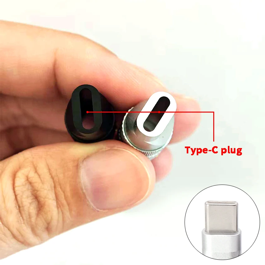 2pcs USB C Type-C for Shell for Case Data Cable Plug Metal for Shell DIY Accessories Silicone Wire Male Terminal Housing