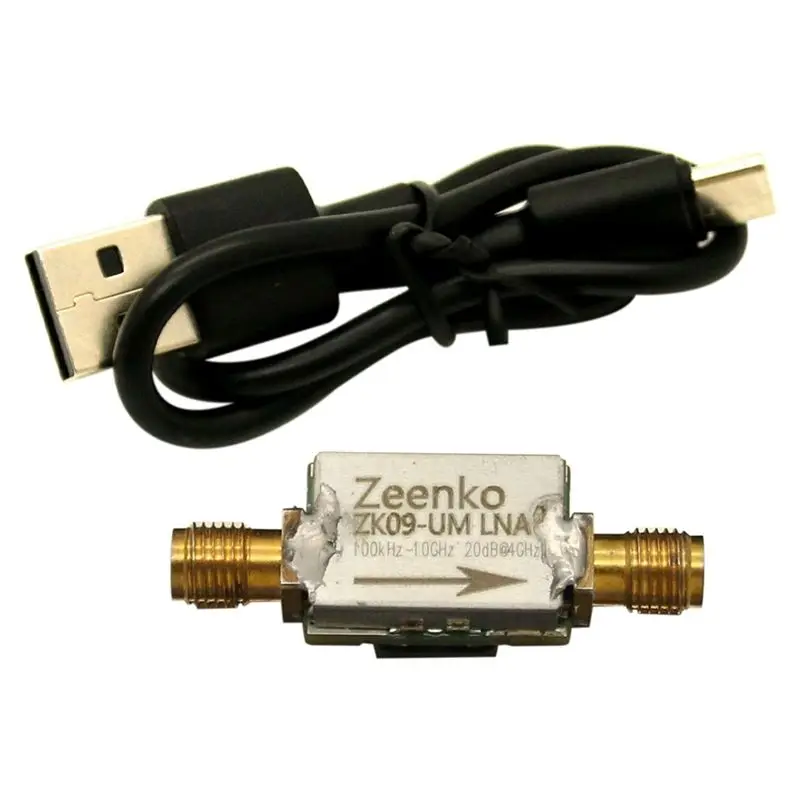 Высококачественный малошумящий усилитель Zeenko серии UM с интерфейсом USB Type-C, 20 дБ, высокий коэффициент усиления, модуль LNA RF-предусилителя мощности ZK09-UM