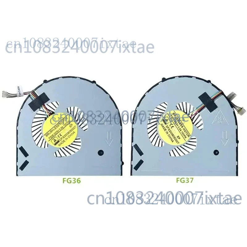 2PCS/SET Fan For DELL Alienware 15 R2 R3 CPU GPU Cooling Fan DFS200805000T FG36 FG37