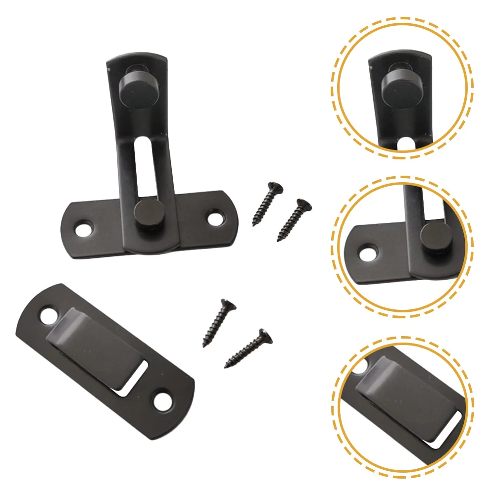 

Universal 90 Degree Stainless Steel Barn Door Lock Latch for Cabinets Hotels Barn Door Locks Outdoor Gate Latch